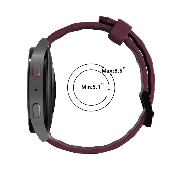 For Amazfit GTR 3 22mm Perforated Two-Color Silicone Watch Band(Black+Orange) - free shipping - PMC TechLife - Order now!