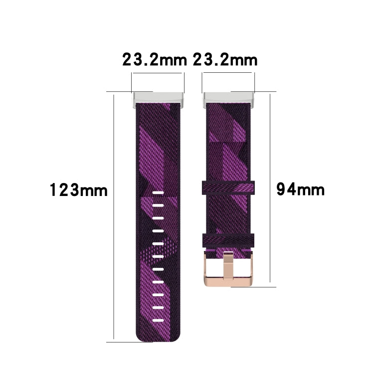 For Fitbit Versa 3 Nylon Weave Canvas Watch Band(Light Purple) - free shipping - PMC TechLife - Order now!