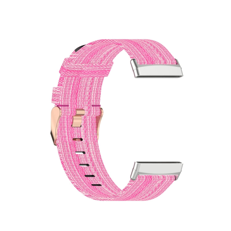 For Fitbit Sense Nylon Weave Canvas Watch Band(Pink) - free shipping - PMC TechLife - Order now!