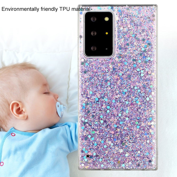 For Samsung Galaxy A03s EU Edition Glitter Sequins Epoxy TPU Phone Case(Blue) - free shipping - PMC TechLife - Order now!