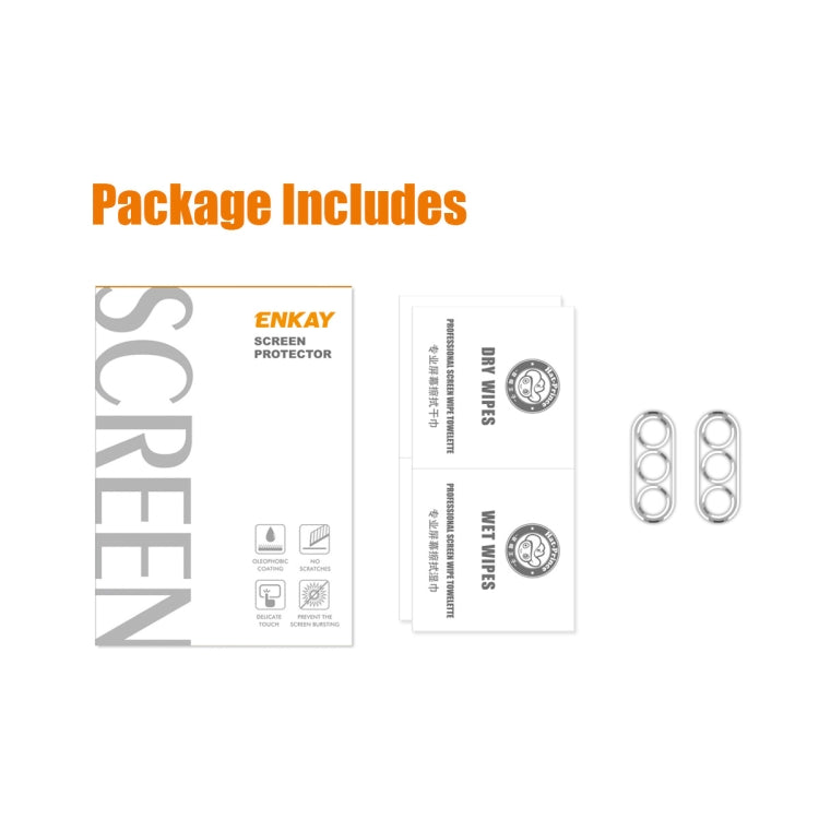 2pcs For Samsung Galaxy A54 5G ENKAY  9H Rear Camera Lens Tempered Glass Film - Galaxy Tempered Glass by ENKAY | Online Shopping South Africa | PMC TechLife | Buy Now Pay Later Mobicred