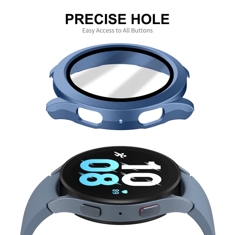 For Samsung Galaxy Watch4/5 40mm ENKAY Hat-Prince Waterproof Full Coverage PC Frame + 9H Tempered Glass Case(Matte Silver) - free shipping - PMC TechLife - Order now!