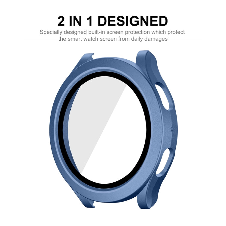 For Samsung Galaxy Watch4/5 44mm ENKAY Hat-Prince Waterproof Full Coverage PC Frame + 9H Tempered Glass Case(Rose Gold) - Watch Cases by ENKAY | Online Shopping South Africa | PMC TechLife | Buy Now Pay Later Mobicred