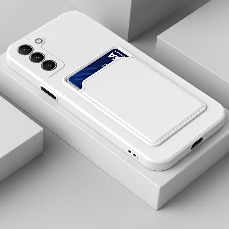For Samsung Galaxy A14 5G Skin Feel Card TPU Contrast Color Button Phone Case(White) - Galaxy Phone Cases by PMC TechLife | Online Shopping South Africa | PMC TechLife