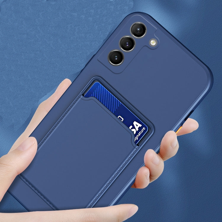 For Samsung Galaxy A54 5G Skin Feel Card TPU Contrast Color Button Phone Case(Black) - Galaxy Phone Cases by PMC TechLife | Online Shopping South Africa | PMC TechLife