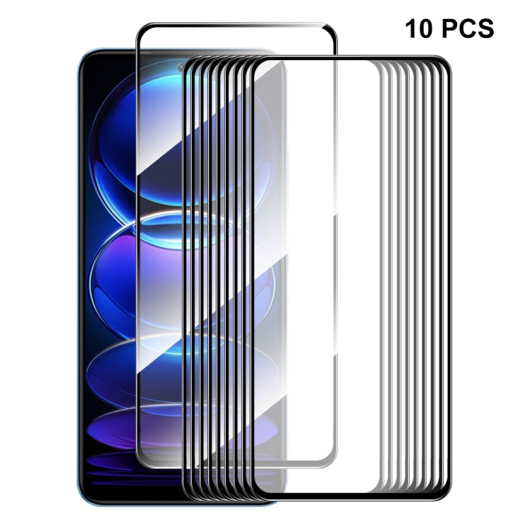 For Xiaomi Redmi Note 12 China 10pcs ENKAY Full Glue 0.26mm 9H 2.5D Tempered Glass Full Film -  by ENKAY | Online Shopping South Africa | PMC TechLife | Buy Now Pay Later Mobicred