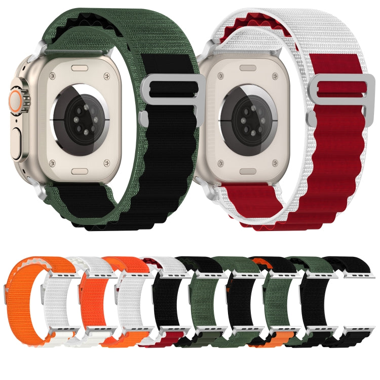 Double Color Nylon Watch Band For Apple Watch Series 8&7 45mm / SE 2&6&SE&5&4 44mm / 3&2&1 42mm(Starlight) - free shipping - PMC TechLife - Order now!