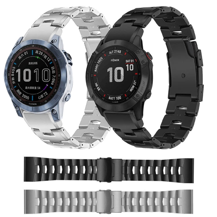 Compatible with Garmin Fenix 3 Sapphire 26mm Titanium Alloy Quick Release Watch Band(Black) - free shipping - PMC TechLife - Order now!