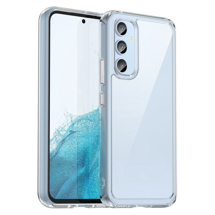 For Samsung Galaxy A54 5G Colorful Series Acrylic + TPU Phone Case(Transparent) - Galaxy Phone Cases by PMC TechLife | Online Shopping South Africa | PMC TechLife