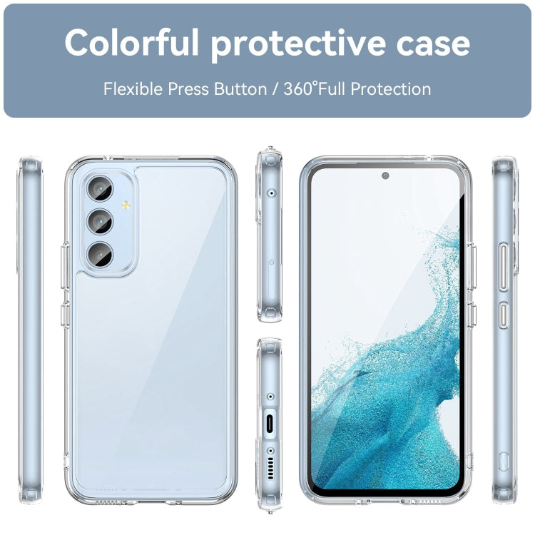 For Samsung Galaxy A54 5G Colorful Series Acrylic + TPU Phone Case(Transparent) - Galaxy Phone Cases by PMC TechLife | Online Shopping South Africa | PMC TechLife