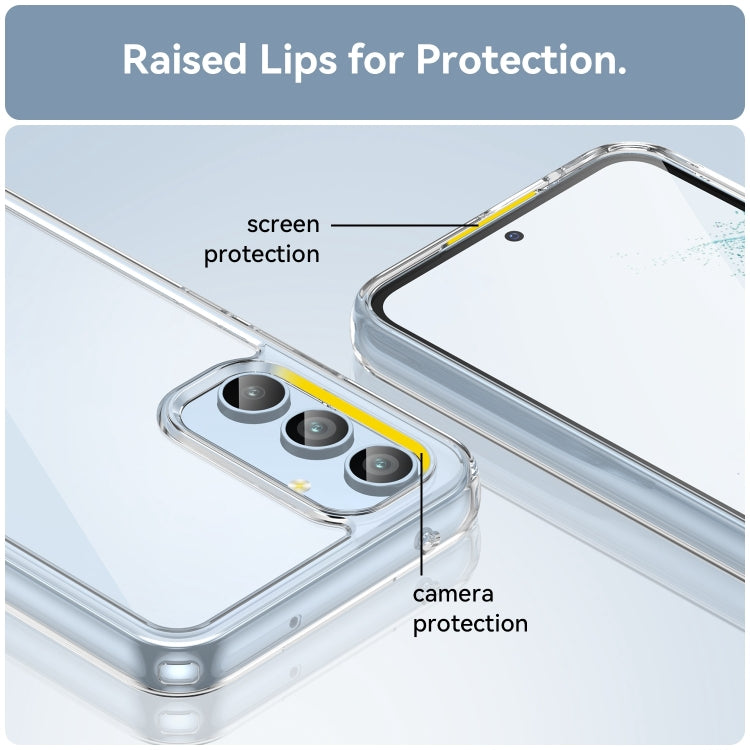 For Samsung Galaxy A54 5G Colorful Series Acrylic + TPU Phone Case(Transparent) - Galaxy Phone Cases by PMC TechLife | Online Shopping South Africa | PMC TechLife