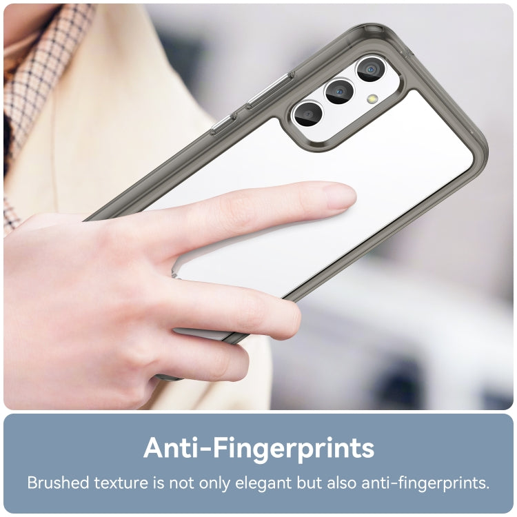 For Samsung Galaxy A34 5G Colorful Series Acrylic + TPU Phone Case(Transparent Grey) - free shipping - PMC TechLife - Order now!