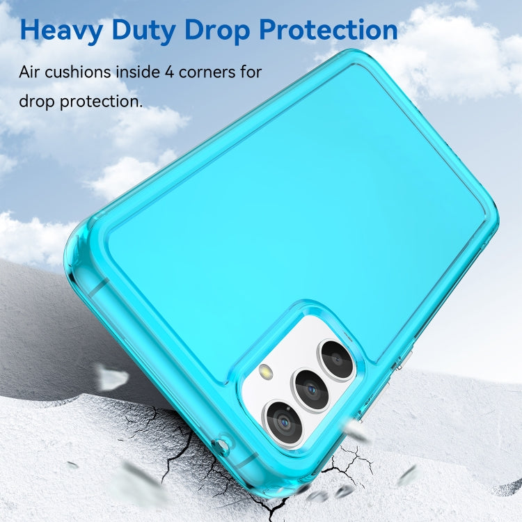 For Samsung Galaxy A34 5G Candy Series TPU Phone Case(Transparent Blue) - free shipping - PMC TechLife - Order now!