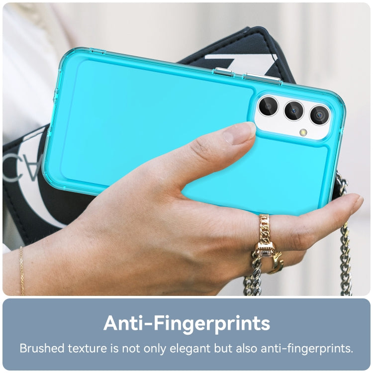 For Samsung Galaxy A34 5G Candy Series TPU Phone Case(Transparent Blue) - free shipping - PMC TechLife - Order now!