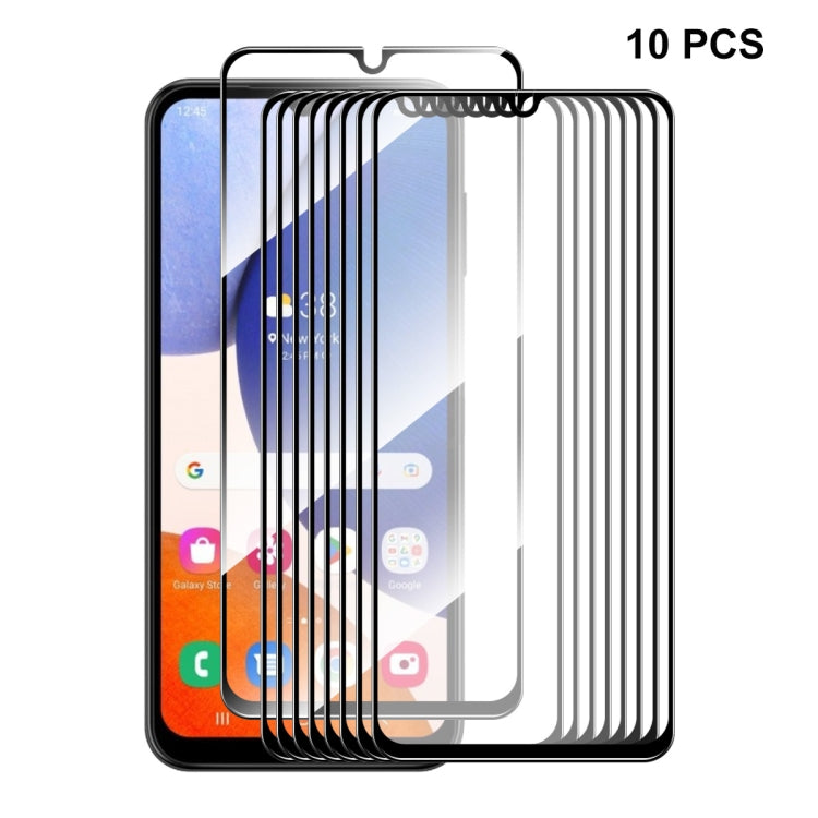 For Samsung Galaxy A14 5G 10pcs ENKAY Hat-Prince Full Glue 0.26mm 9H 2.5D Tempered Glass Full Film - Galaxy Tempered Glass by ENKAY | Online Shopping South Africa | PMC TechLife | Buy Now Pay Later Mobicred