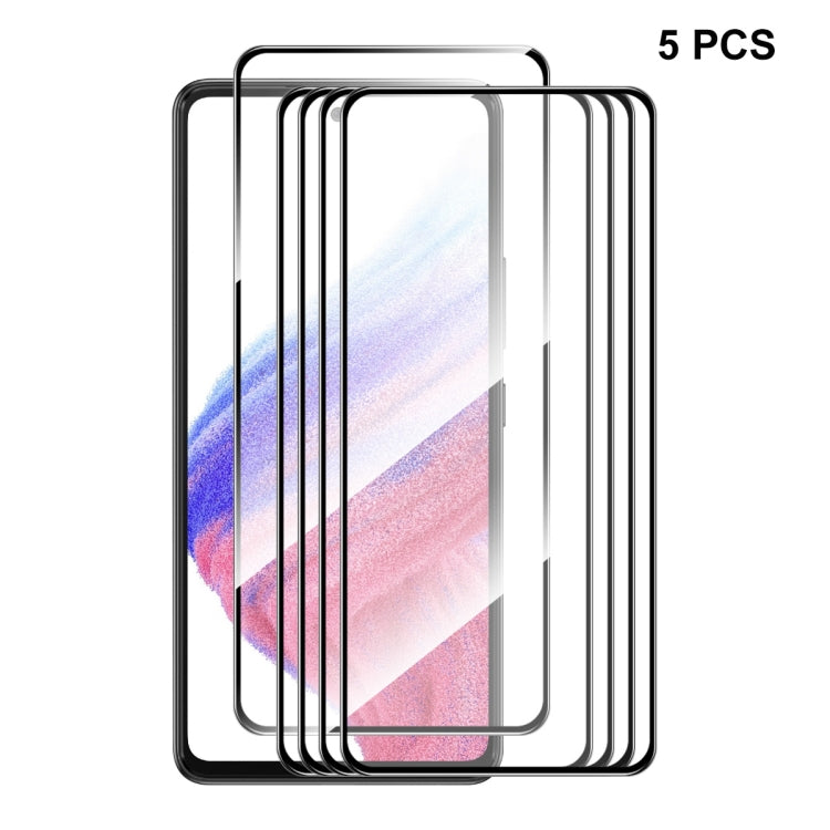 For Samsung Galaxy A54 5G 5pcs ENKAY Hat-Prince Full Glue 0.26mm 9H 2.5D Tempered Glass Full Film - free shipping - PMC TechLife - Order now!