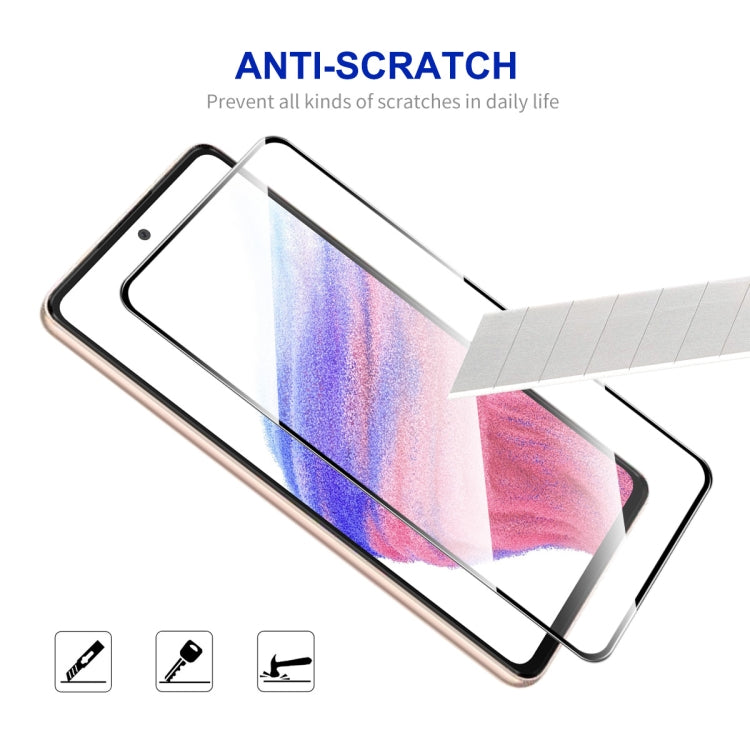 For Samsung Galaxy A54 5G 5pcs ENKAY Hat-Prince Full Glue 0.26mm 9H 2.5D Tempered Glass Full Film - free shipping - PMC TechLife - Order now!