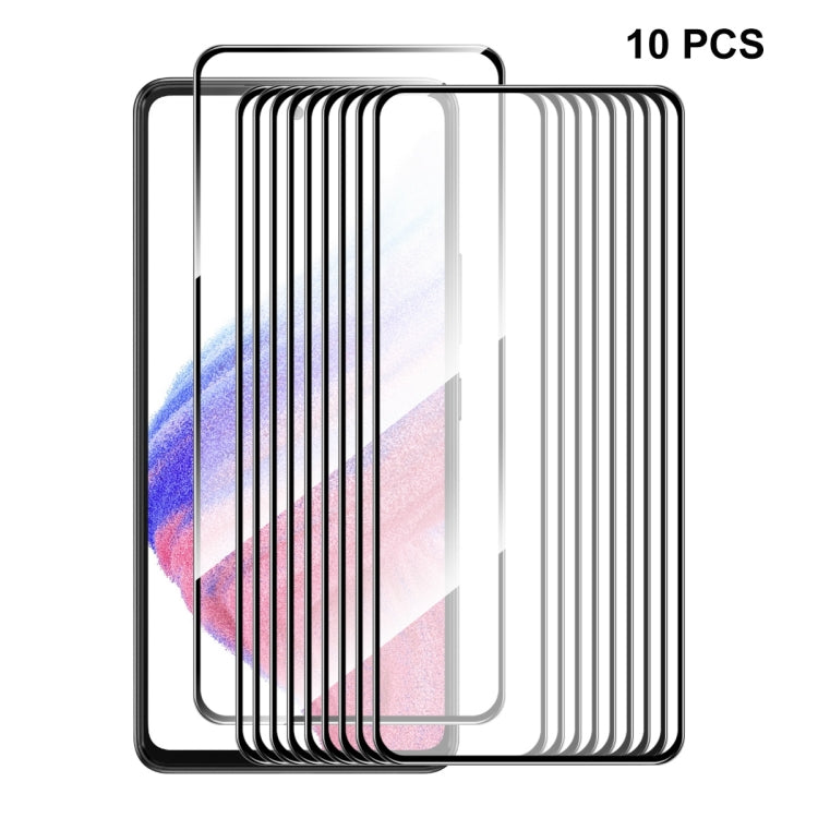 For Samsung Galaxy A54 5G 10pcs ENKAY Hat-Prince Full Glue 0.26mm 9H 2.5D Tempered Glass Full Film - Galaxy Tempered Glass by ENKAY | Online Shopping South Africa | PMC TechLife | Buy Now Pay Later Mobicred