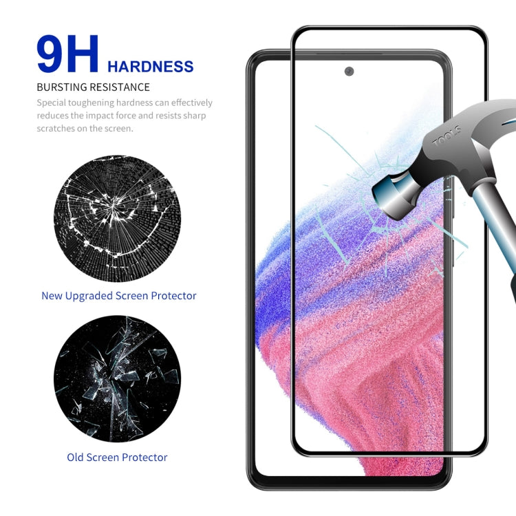 For Samsung Galaxy A54 5G 10pcs ENKAY Hat-Prince Full Glue 0.26mm 9H 2.5D Tempered Glass Full Film - Galaxy Tempered Glass by ENKAY | Online Shopping South Africa | PMC TechLife | Buy Now Pay Later Mobicred