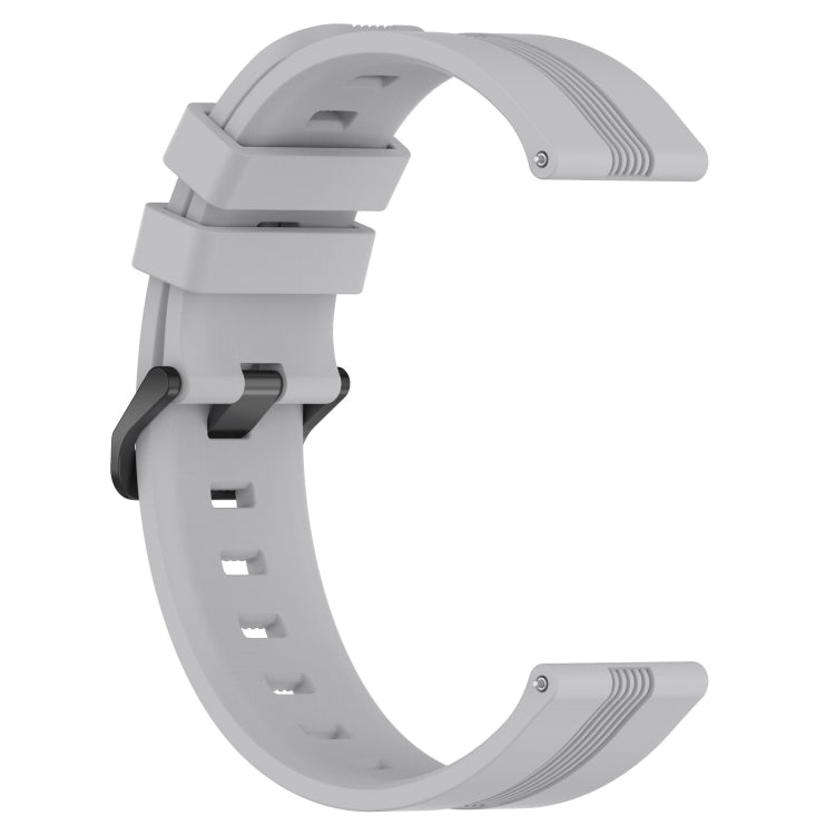 For Xiaomi Watch S2 46mm 22mm Concave Striped Slicone Watch Band(Grey) - free shipping - PMC TechLife - Order now!