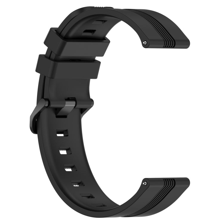 Compatible with Garmin Garminmove Style 20mm Concave Striped Slicone Watch Band(Black) - free shipping - PMC TechLife - Order now!