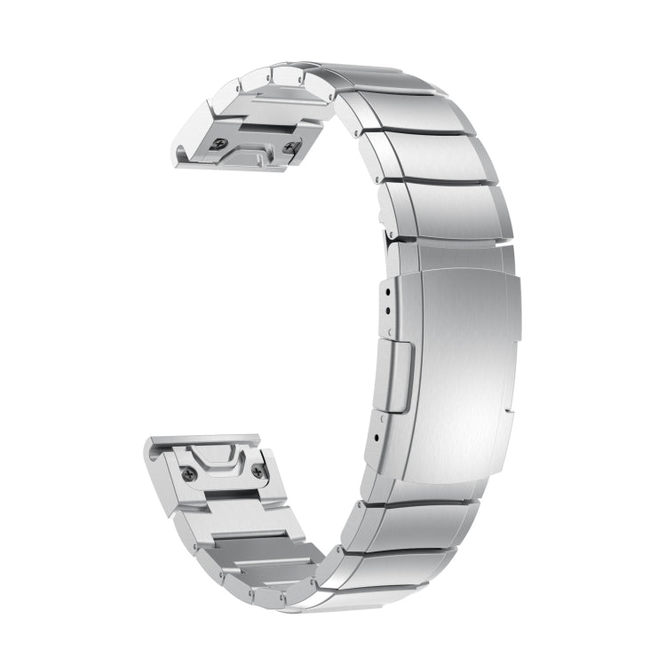 Compatible with Garmin Descent G1 22mm Tortoise Shell Stainless Steel Watch Band(Silver) - free shipping - PMC TechLife - Order now!
