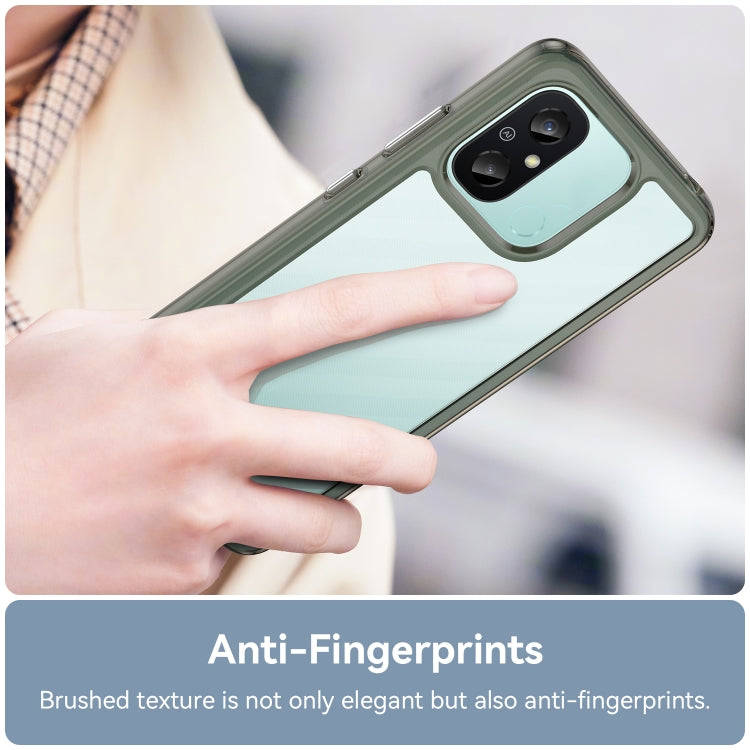 For Xiaomi Redmi 12C Colorful Series Acrylic + TPU Phone Case(Transparent Grey) - free shipping - PMC TechLife - Order now!