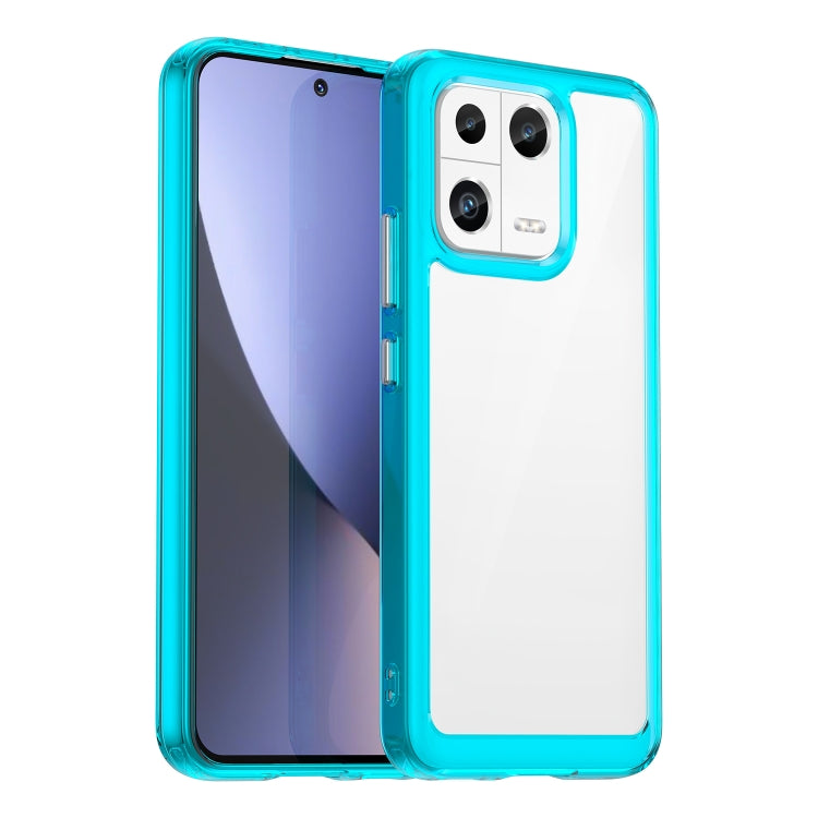 For Xiaomi 13 Colorful Series Acrylic + TPU Phone Case(Transparent Blue) - free shipping - PMC TechLife - Order now!