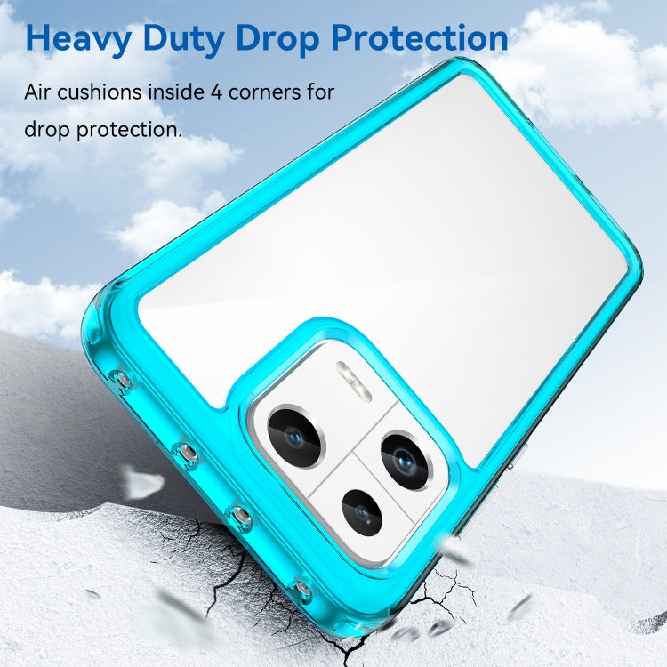 For Xiaomi 13 Colorful Series Acrylic + TPU Phone Case(Transparent Blue) - free shipping - PMC TechLife - Order now!