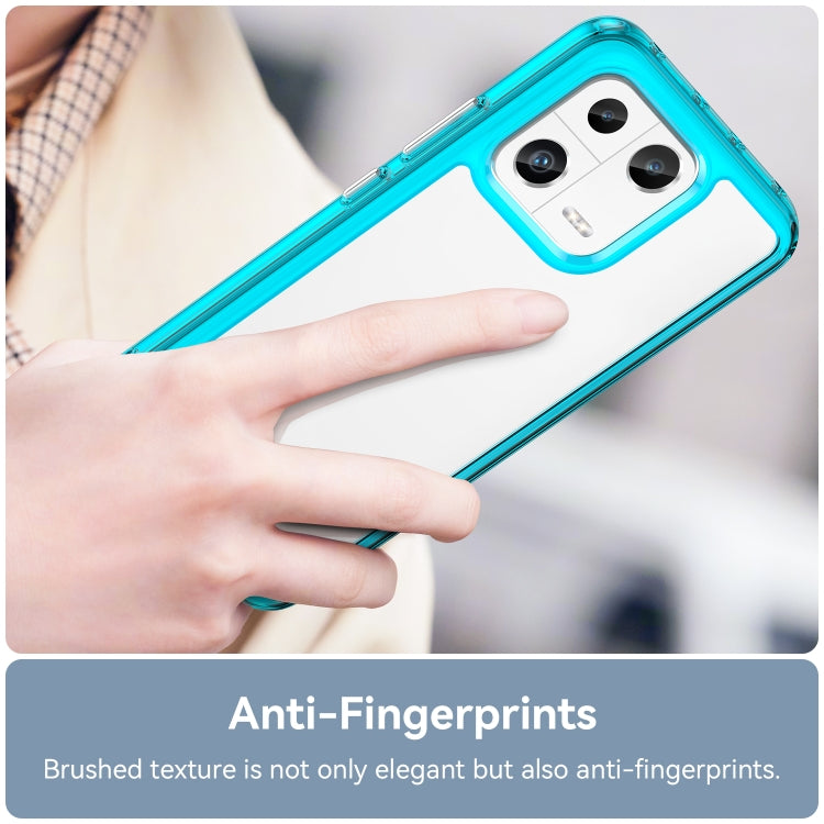For Xiaomi 13 Colorful Series Acrylic + TPU Phone Case(Transparent Blue) - free shipping - PMC TechLife - Order now!