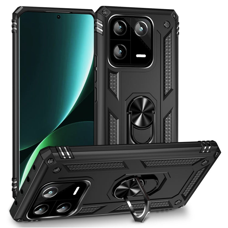 For Xiaomi 13 Pro Shockproof TPU + PC Phone Case with Holder(Black) - free shipping - PMC TechLife - Order now!