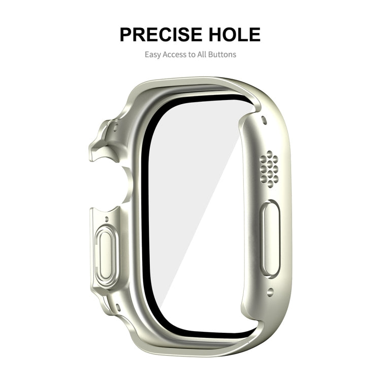 For Apple Watch Ultra / Ultra 2 49mm ENKAY Hat-Prince Waterproof Full Coverage PC Frame + 9H Tempered Glass Case(Pink) - Watch Cases by ENKAY | Online Shopping South Africa | PMC TechLife | Buy Now Pay Later Mobicred