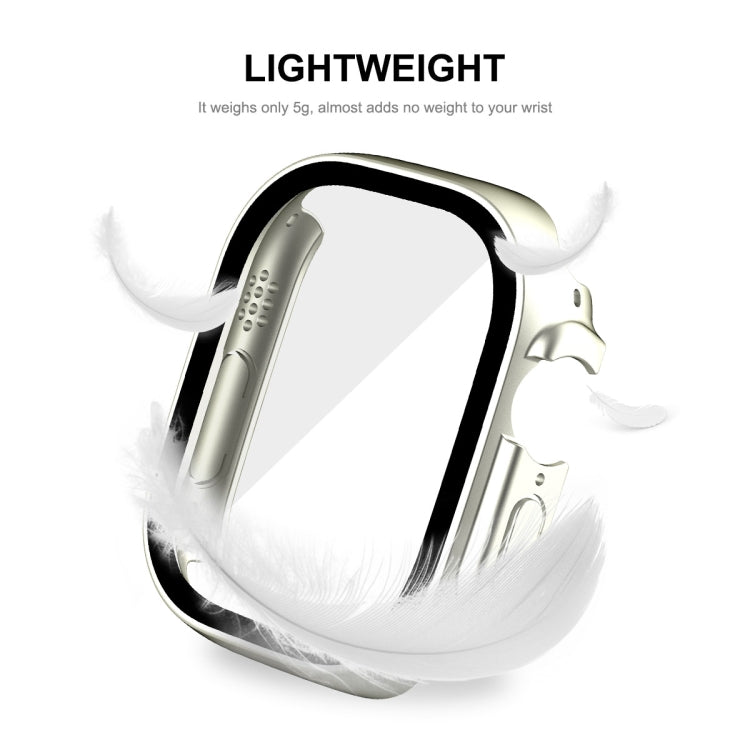 For Apple Watch Ultra / Ultra 2 49mm ENKAY Hat-Prince Waterproof Full Coverage PC Frame + 9H Tempered Glass Case(Transparent) - Watch Cases by ENKAY | Online Shopping South Africa | PMC TechLife | Buy Now Pay Later Mobicred