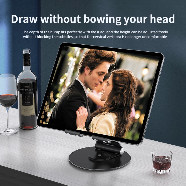 JUNSUNMAY 360 Degrees Rotating Foldable Laptop Desktop Holder Height / Angle Adjustable(Black) - free shipping - PMC TechLife - Order now!