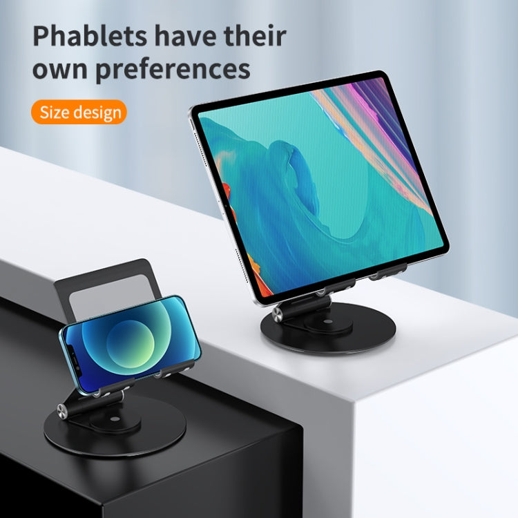 JUNSUNMAY 360 Degrees Rotating Foldable Laptop Desktop Holder Height / Angle Adjustable(Black) - free shipping - PMC TechLife - Order now!