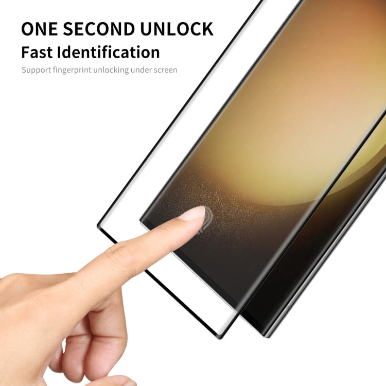 For Samsung Galaxy S23 Ultra 5G 5pcs ENKAY 3D Full Glue Hot Bending Explosion-proof Full Tempered Glass Film, Support Ultrasonic Fingerprint Unclock - free shipping - PMC TechLife - Order now!
