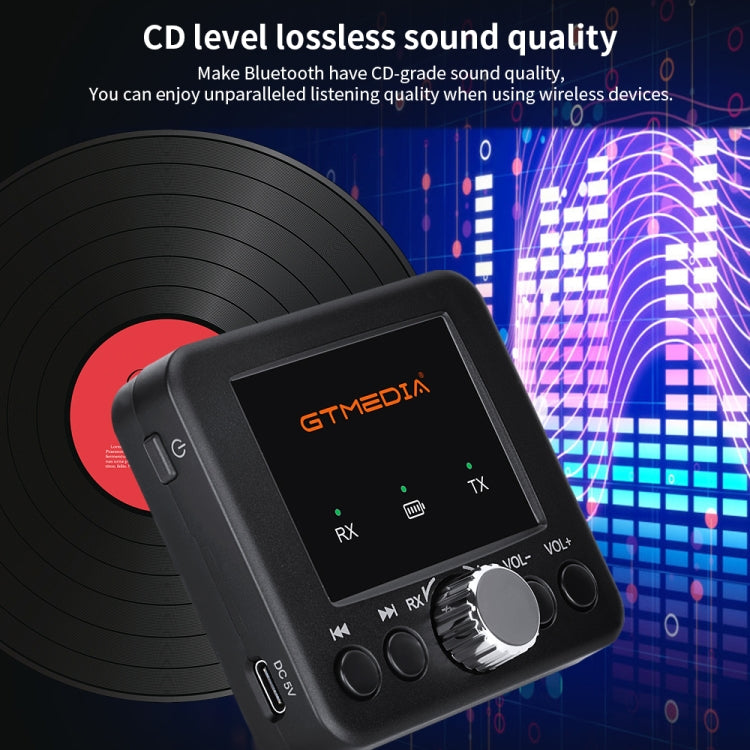 GTMEDIA RT05 Bluetooth 5.0 Audio Receiver & Transmitter 2 in 1 Adapter - Audio Receiver Transmitter by PMC TechLife | Online Shopping South Africa | PMC TechLife