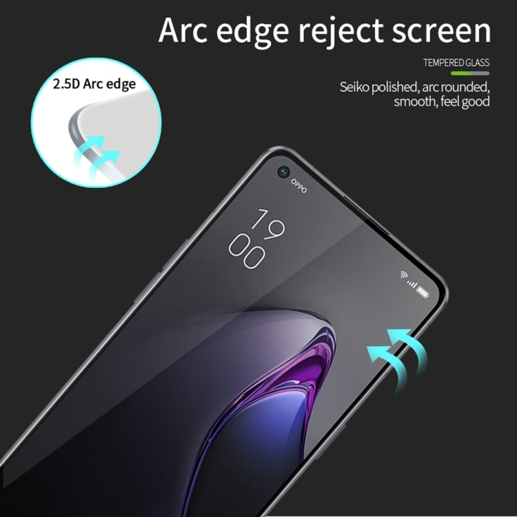 For OPPO Reno8 T 4G PINWUYO 9H 2.5D Full Screen Tempered Glass Film(Black) - OPPO Tempered Glass by PINWUYO | Online Shopping South Africa | PMC TechLife | Buy Now Pay Later Mobicred