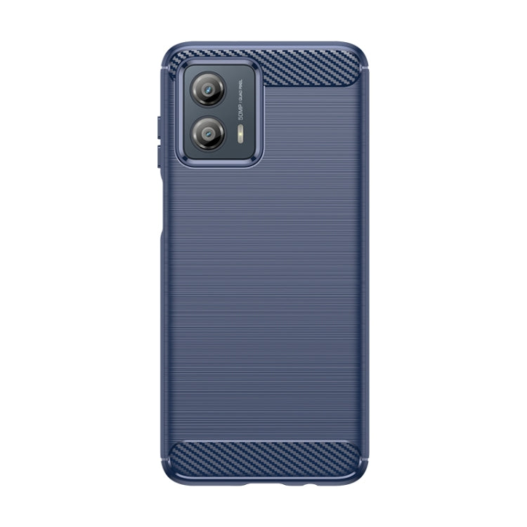 For Motorola Moto G53 5G Brushed Texture Carbon Fiber TPU Phone Case(Blue) - free shipping - PMC TechLife - Order now!