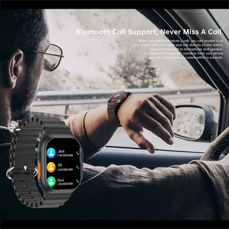 W800 Ultra 2.02 inch Color Screen Smart Watch,Support Heart Rate Monitoring / Blood Pressure Monitoring(Black) - free shipping - PMC TechLife - Order now!