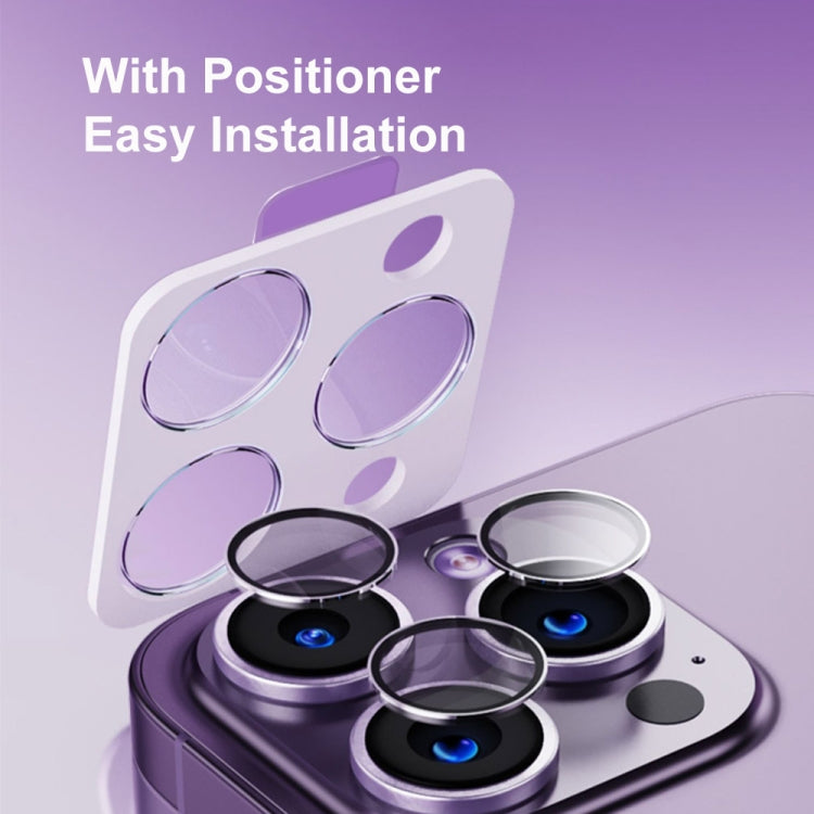 For iPhone 14 / 14 Plus ENKAY Hat-Prince Tempered Individual Ring Camera Glass Film with Positioner - free shipping - PMC TechLife - Order now!