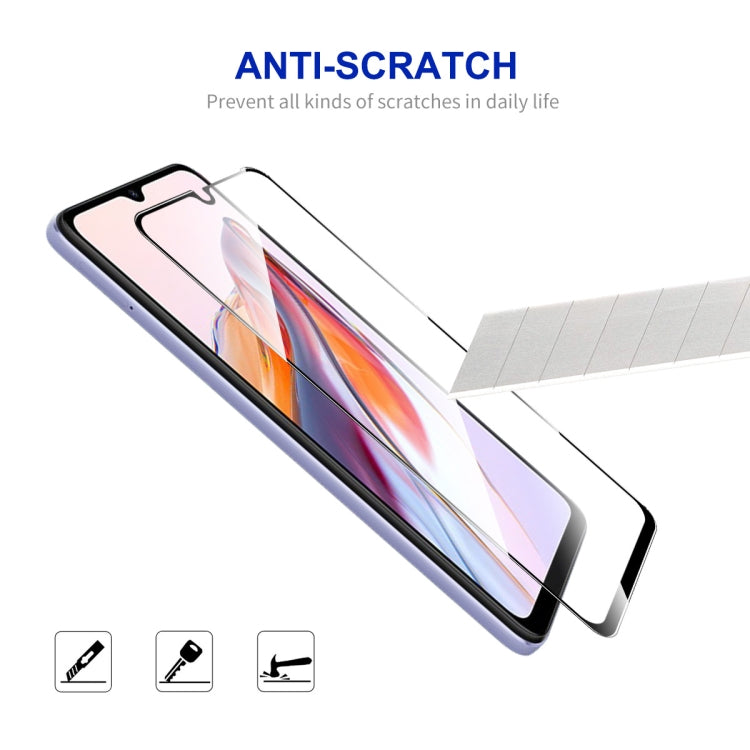For Xiaomi Redmi 12C / Poco C55 10pcs ENKAY Hat-Prince Full Glue 0.26mm 9H 2.5D Tempered Glass Full Film -  by ENKAY | Online Shopping South Africa | PMC TechLife | Buy Now Pay Later Mobicred