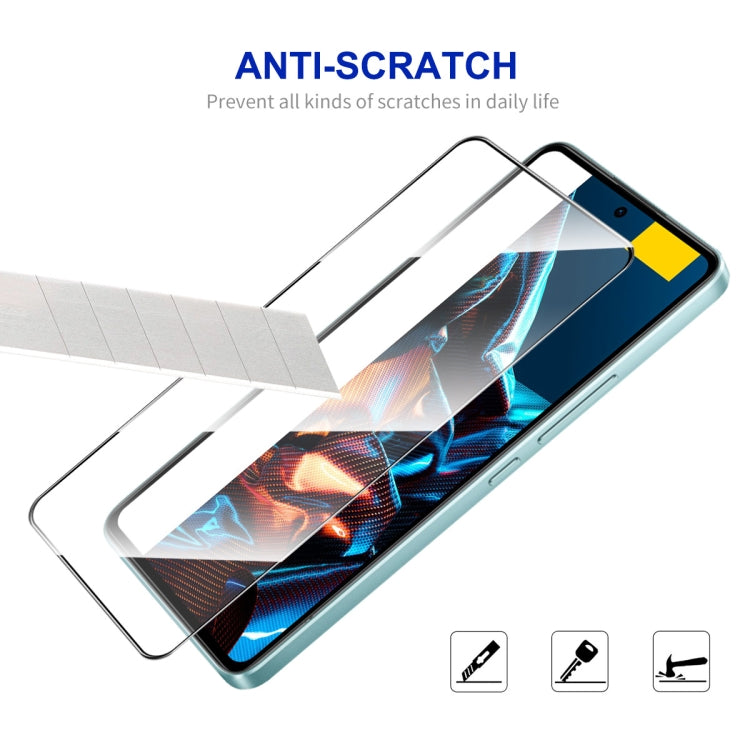 For Xiaomi Poco X5 Pro 10pcs ENKAY Hat-Prince Full Glue 0.26mm 9H 2.5D Tempered Glass Full Film -  by ENKAY | Online Shopping South Africa | PMC TechLife | Buy Now Pay Later Mobicred