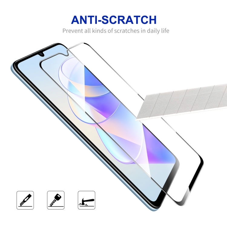 For Honor X7A 4G Global 5pcs ENKAY Hat-Prince Full Glue 0.26mm 9H 2.5D Tempered Glass Full Film - Honor Tempered Glass by ENKAY | Online Shopping South Africa | PMC TechLife | Buy Now Pay Later Mobicred