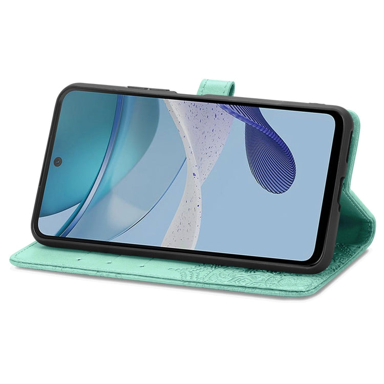 For Motorola  Moto G53 5G Mandala Flower Embossed Horizontal Flip Leather Phone Case(Green) - free shipping - PMC TechLife - Order now!