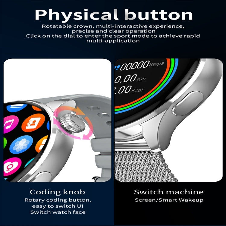 Q3 Max 1.36 inch Color Screen Smart Watch,Steel Strap,Support Heart Rate Monitoring / Blood Pressure Monitoring(Black) - free shipping - PMC TechLife - Order now!