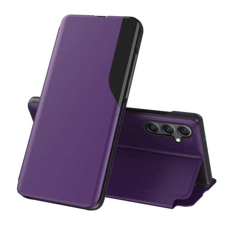 For Samsung Galaxy A34 5G Attraction Flip Holder Leather Phone Case(Purple) - free shipping - PMC TechLife - Order now!