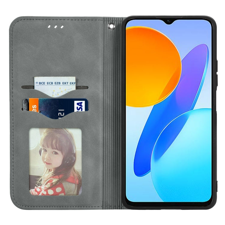 For Honor X6 Retro Skin Feel Magnetic Flip Leather Phone Case(Gray) - free shipping - PMC TechLife - Order now!