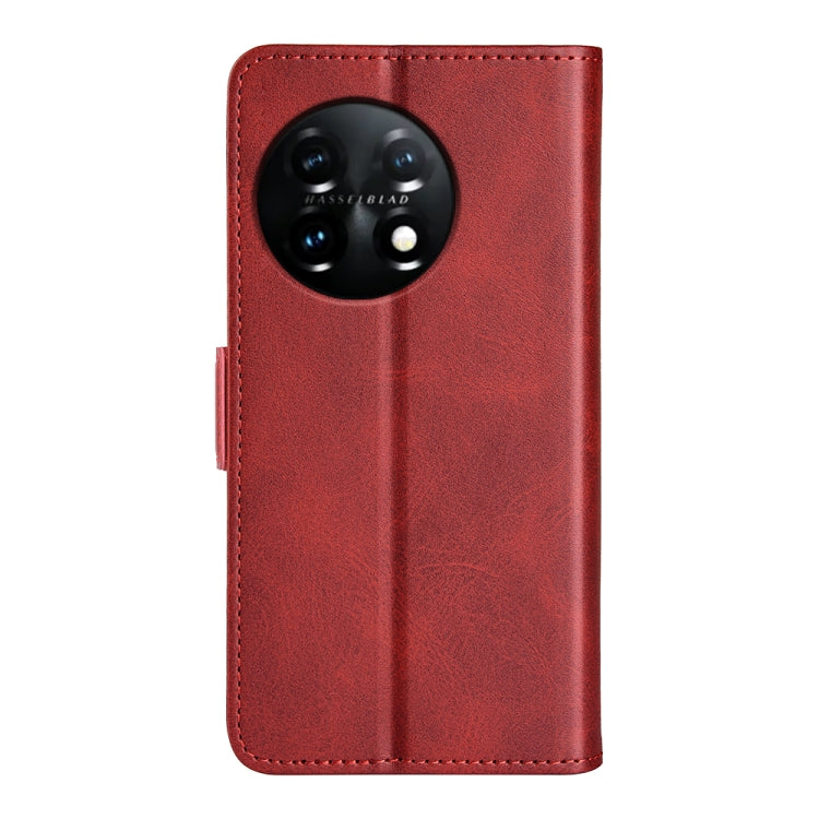 For OnePlus 11 Dual-side Magnetic Buckle Leather Phone Case(Red) - free shipping - PMC TechLife - Order now!