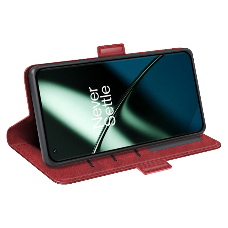 For OnePlus 11 Dual-side Magnetic Buckle Leather Phone Case(Red) - free shipping - PMC TechLife - Order now!